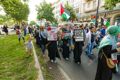 March Of Solidarity With The Palestinian People Conflict In The Middle