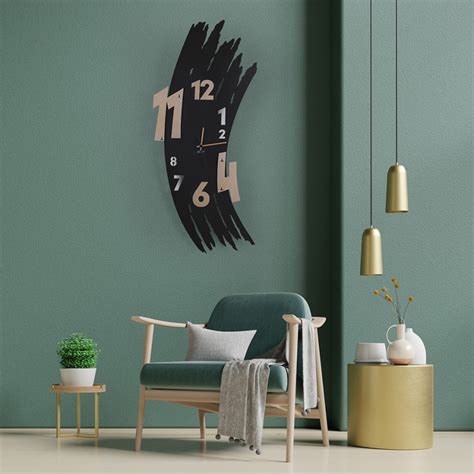 Horloge Murale D Corative Artistique Moderne En Ceart Bross