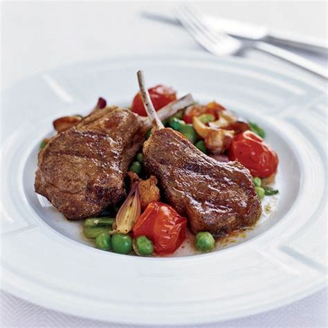 Lamb Chops With Sizzled Garlic Recipe Vegetable Ragout Recipe