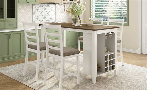 Amazon P Purlove Piece Dining Table Set For Counter Height