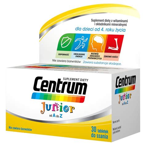 Centrum Junior 30 Tabletek Do Ssania W Multiwitaminy Apteka WAWA