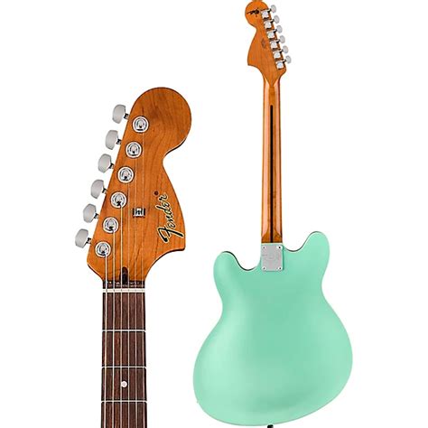 Fender Tom DeLonge Starcaster Electric Guitar Satin Surf Green Guitar