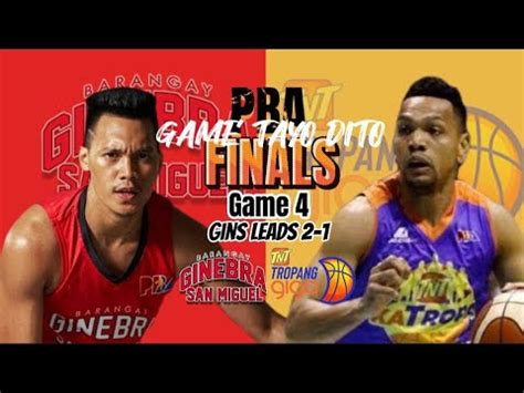 PBA Live Finals Game 4 Barangay Ginebra At Talk N Text Tropang