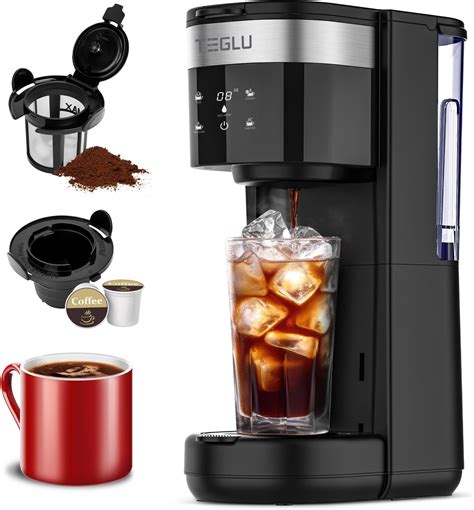 Tastyle Single Serve Coffee Maker Iced And Hot Coffee Brewer For K Cup And Ground