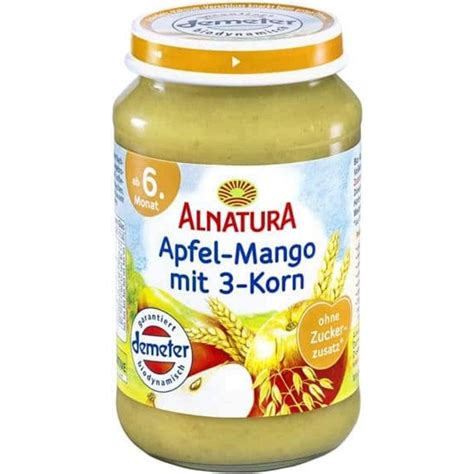 Alnatura Bio Babygl Schen Apfel Mango Mit Korn G Piccantino