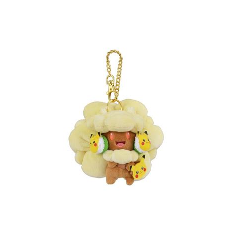 Plush Keychain Whimsicott FAN OF PIKACHU EEVEE Meccha Japan