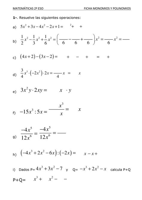 Domina Polinomios y Monomios en Álgebra Nivel Avanzado CFN