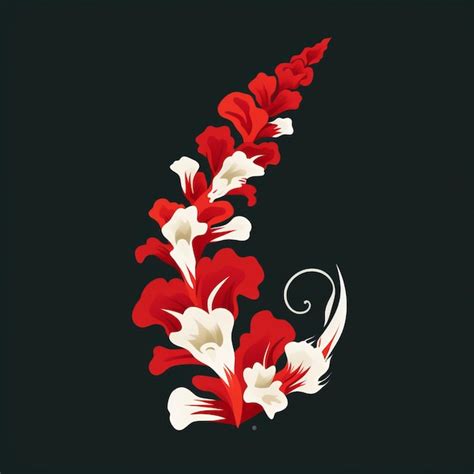 Premium AI Image | Elegant Vector Graphic Logo Of Snapdragon By Rob Janoff