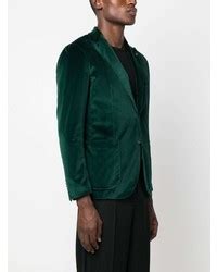 Tagliatore Single Breasted Velvet Blazer 964 Farfetch Lookastic