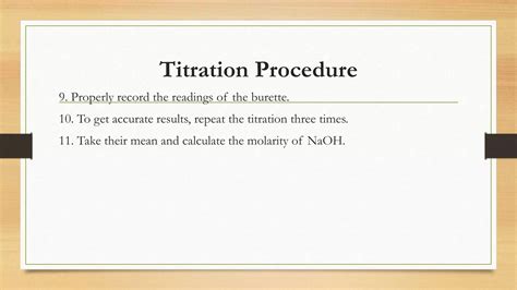 Sodium Hydroxide Preparation And Standardization Ppt