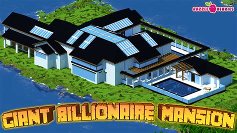 Giant Billionaire Mansion By Razzleberries Minecraft Marketplace Map