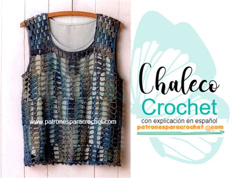 Tejidos Al Crochet Paso A Paso Con Diagramas Chaleco Y D B