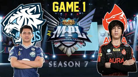 EVOS LEGEND VS AURA FIRE GAME 1 MPL ID SEASON 7 WEEK 1 DAY 3 YouTube