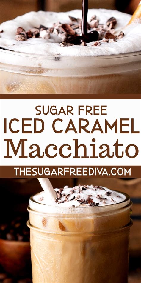 Sugar Free Iced Coffee Macchiato - THE SUGAR FREE DIVA