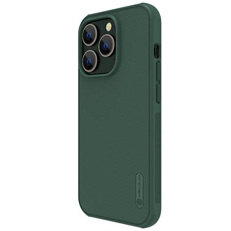 Nillkin Super Frosted Pro Zadní Kryt Pro Apple Iphone 14 Pro Max Deep Green Without Logo Cutout