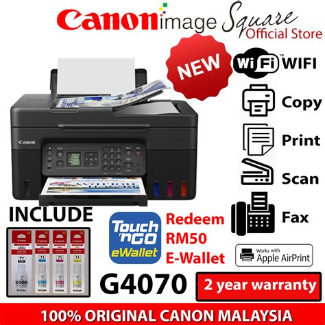 Online Redeem Touchn Go Rm Canon Pixma G Refillable Ink Tank