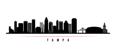 Jacksonville Skyline Horizontal Banner Royalty Free Vector