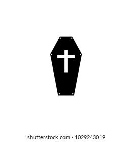 Coffin Icon Vector Stock Vector Royalty Free Shutterstock