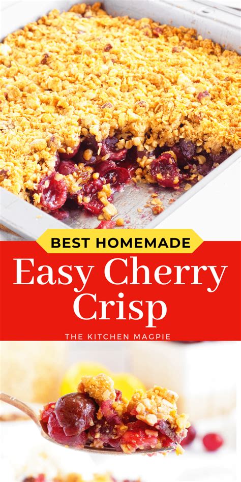 Easy Cherry Crisp The Kitchen Magpie