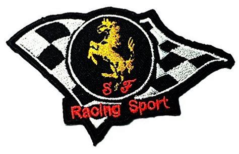 Ferrari Sports Cars Motorsport Racing Logo Patch Jacket T Shirt Sew