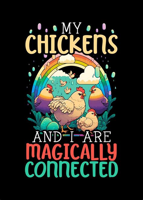 Chicken Whisperer Poster Picture Metal Print Paint By Nao Displate