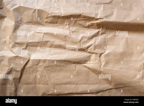 Close Up Crumpled Brown Paper Texture And Background Stock Photo Alamy