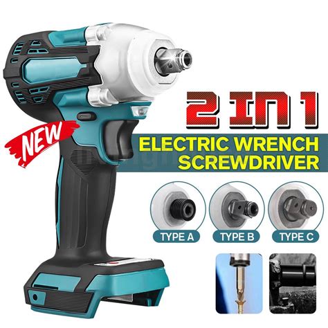 388vf 800N M Brushless Cordless Electric Impact Wrench W Li Battery