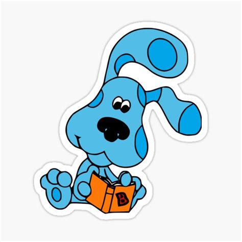 "Blues Clues read a book" Sticker for Sale by LuuAn | Redbubble