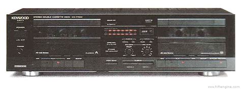 Kenwood KX 770W Manual Double Cassette Deck HiFi Engine