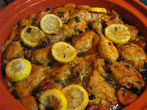 Recette De Tajine De Poulet Aux Citrons Confits Et Abricots La