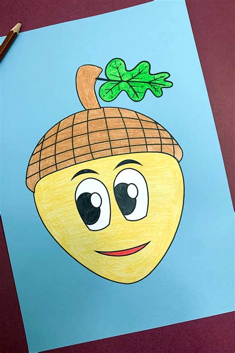 Free Printable Build An Acorn Draw Craft Create