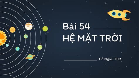 Bài 54 Hệ Mặt Trời Khoa học tự nhiên 6 Kết nối tri thức với cuộc