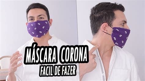 Como Fazer M Scara De Tecido Sem M Quina De Costura Youtube