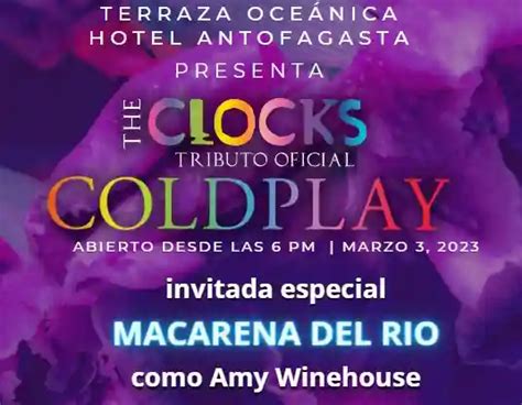 Entradas The Clocks Tributo Oficial Coldplay En Hotel Antofagasta Ecopass