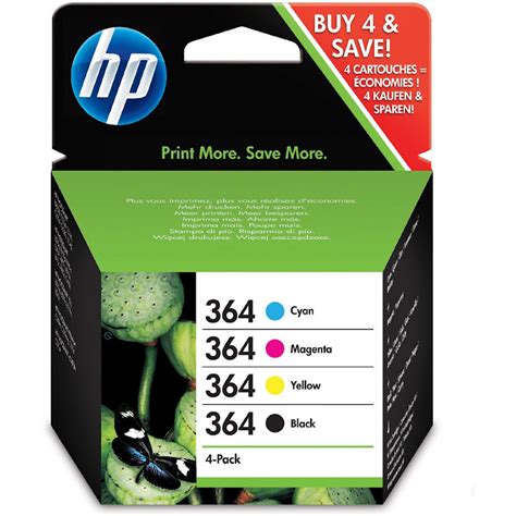 Hp 364 Black Cyan Magenta And Yellow Ink Cartridges For Officejet E Aio 4620 Ebay