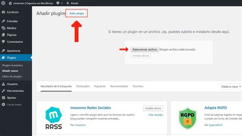 Cómo Instalar Un Plugin En Wordpress Mowomo Especialistas En Wordpress