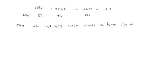 Solved Aqueous Hydrobromic Acid Hbr Reacts With Solid Sodium