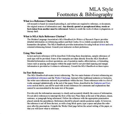 9 Mla Bibliography Templates Free Pdf Doc Format Downloads