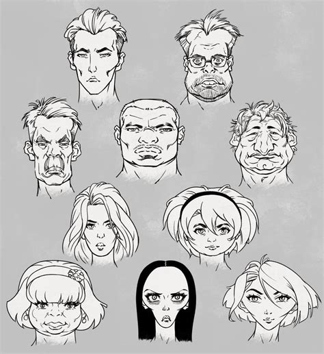 Just Faces Playing With Head Shapes Who Is Your Favourite Rdrawing