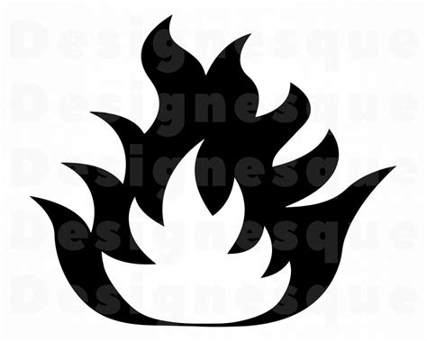 Flame 5 SVG Flame SVG Fire SVG Flame Clipart Fire | Etsy