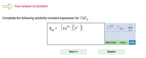 Solved Complete The Following Solubility Constant Expression