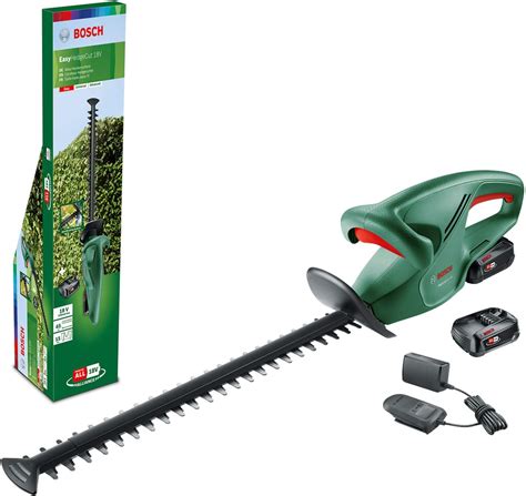 Bosch Akku Heckenschere EasyHedgeCut 18 45 2 Akkus 2 0 Ah 18 Volt