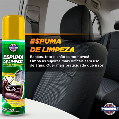 Espuma Multiuso Limpeza Seco Estofado Carpete Automotivo 400ml