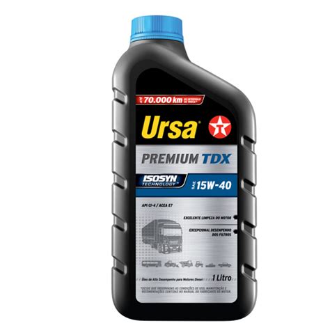 Ursa Premium Tdx Sae 15w 40 Caixa 24x1l Ipiranga And Texaco Lubrificantes