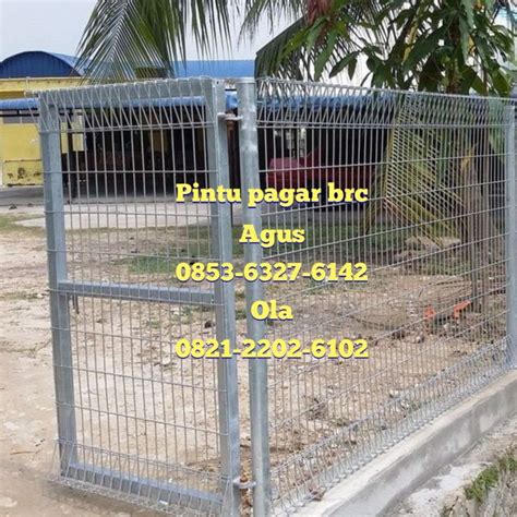 Pintu Pagar Brc Swing Tunggal Tinggi Cm X Lebar Cm Hot Dip