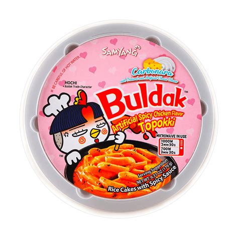 Samyang Buldak Carbonara Topokki Bowl 631oz Grace Market