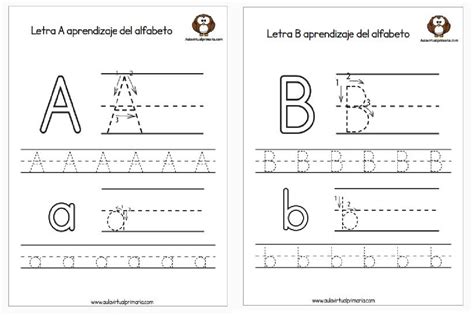 Excelentes Fichas De Aprendizaje De Letras Del Alfabeto Aula Virtual