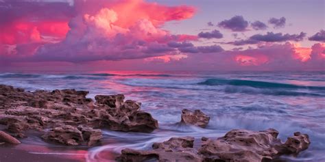 Download Majestic Pink Sunset Sky