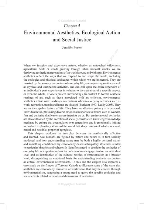 PDF Environmental Aesthetics Ecological Action And Social Justice