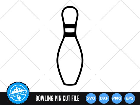 Bowling Pin SVG Bowling Ball Cut File Bowling Pins Cut File By LD